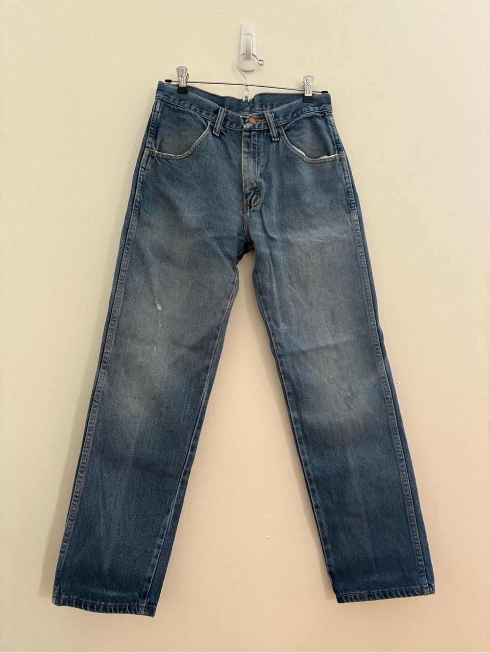 Classic Men's Blue Straight-Leg Jeans